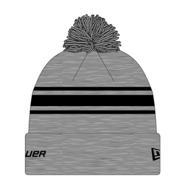 Bauer/New Era Striped Pom Pom - hellgrau/schwarz
