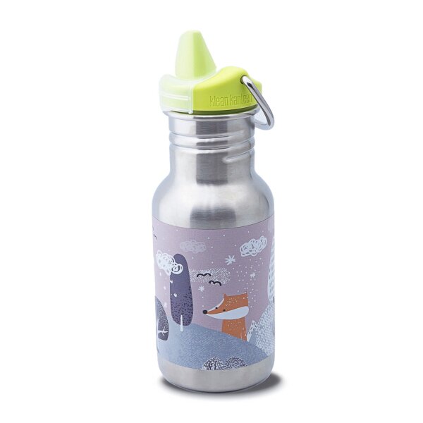 Edelstahl-Trinkflasche Kid Classic Winter Animals 355ml (Sippy Cap)